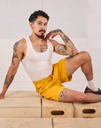 Trouser Shorts - Mustard Yellow