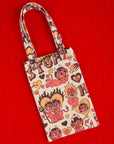 Hot Stuff Printed Cell Phone Tote