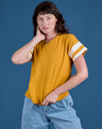 Painted Burly Tee - Mustard Yellow