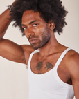 Cropped Cami in Vintage Tee Off-White close up on Jerrod