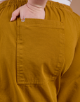 Drop Pocket Cargo Pants - Spicy Mustard