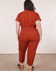 Petite Short Sleeve Jumpsuit - Paprika *FINAL SALE*