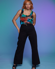 Rainbow Magic Waters Cropped Tank and black Western Pants on Tiara