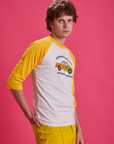 Taxi Raglan Tee in Toronto side view on Quinn