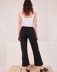 Easy Western Pants in Basic Black back view on Alex