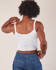Cropped Cami in Vintage Tee Off-White back view on Jerrod