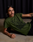 Vintage Tee in Papercut worn by Anthony