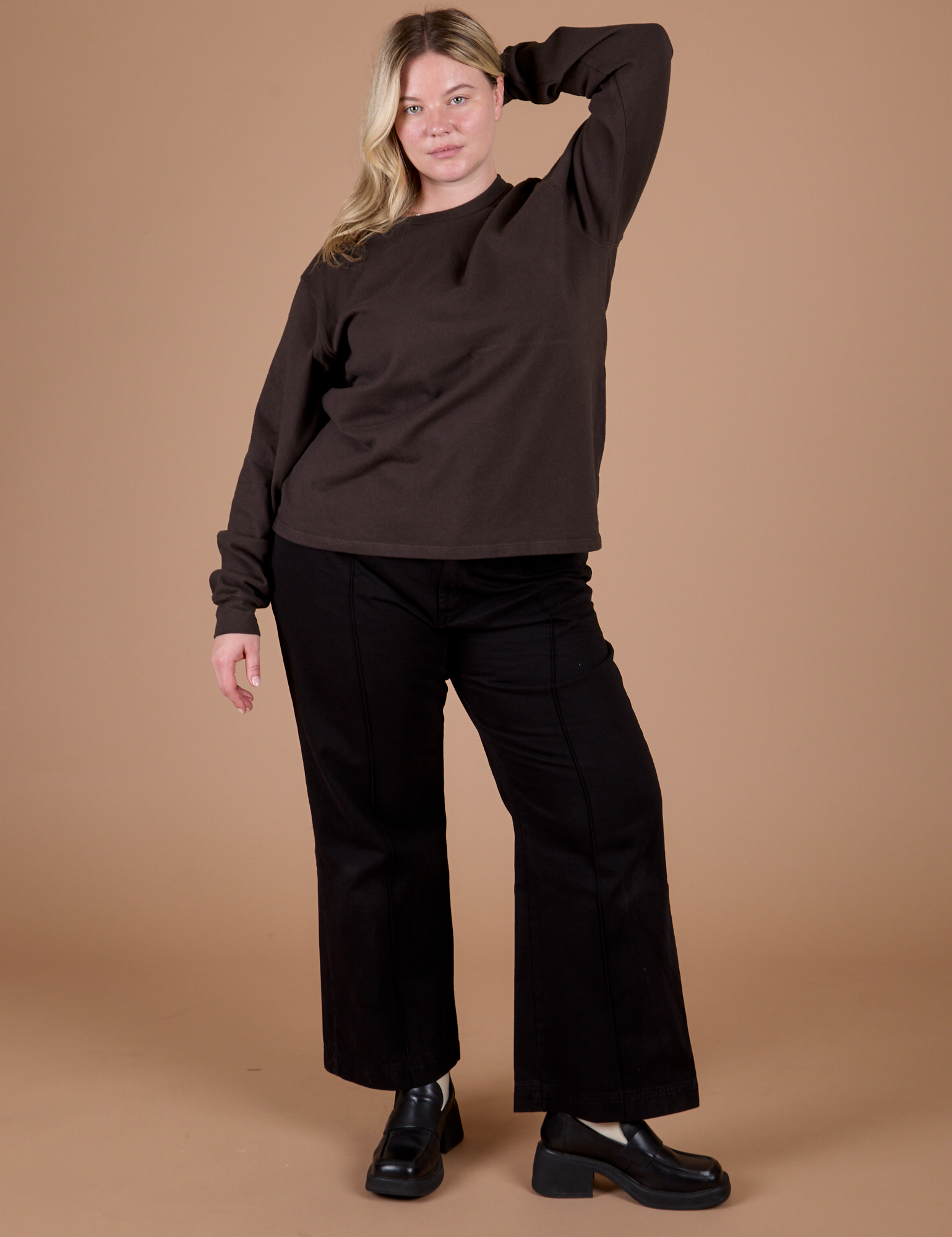 Long Sleeve Burly Tee - Espresso Brown