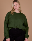 Long Sleeve Burly Tee in Evergreen on Lish