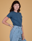 The Organic Vintage Tee - French Blue