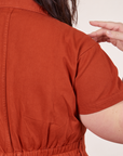 Petite Short Sleeve Jumpsuit - Paprika *FINAL SALE*