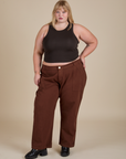 Racerback Tank - Espresso Brown