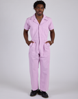 Short Sleeve Jumpsuit - Lilac Purple