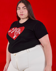 I love LA Tourist Tee angled view on Marielena