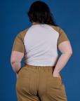 Produce Raglan Tee in Onion back view on Ashley