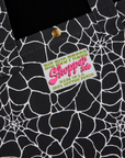 Spider Webs Printed Shopper Tote close up