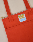 Chili Red Over-Shoulder Zip Mini Tote