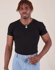 Baby Tee in Vintage Basic Black on Isaac