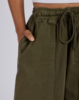 Drawstring Shorts - Surplus Green