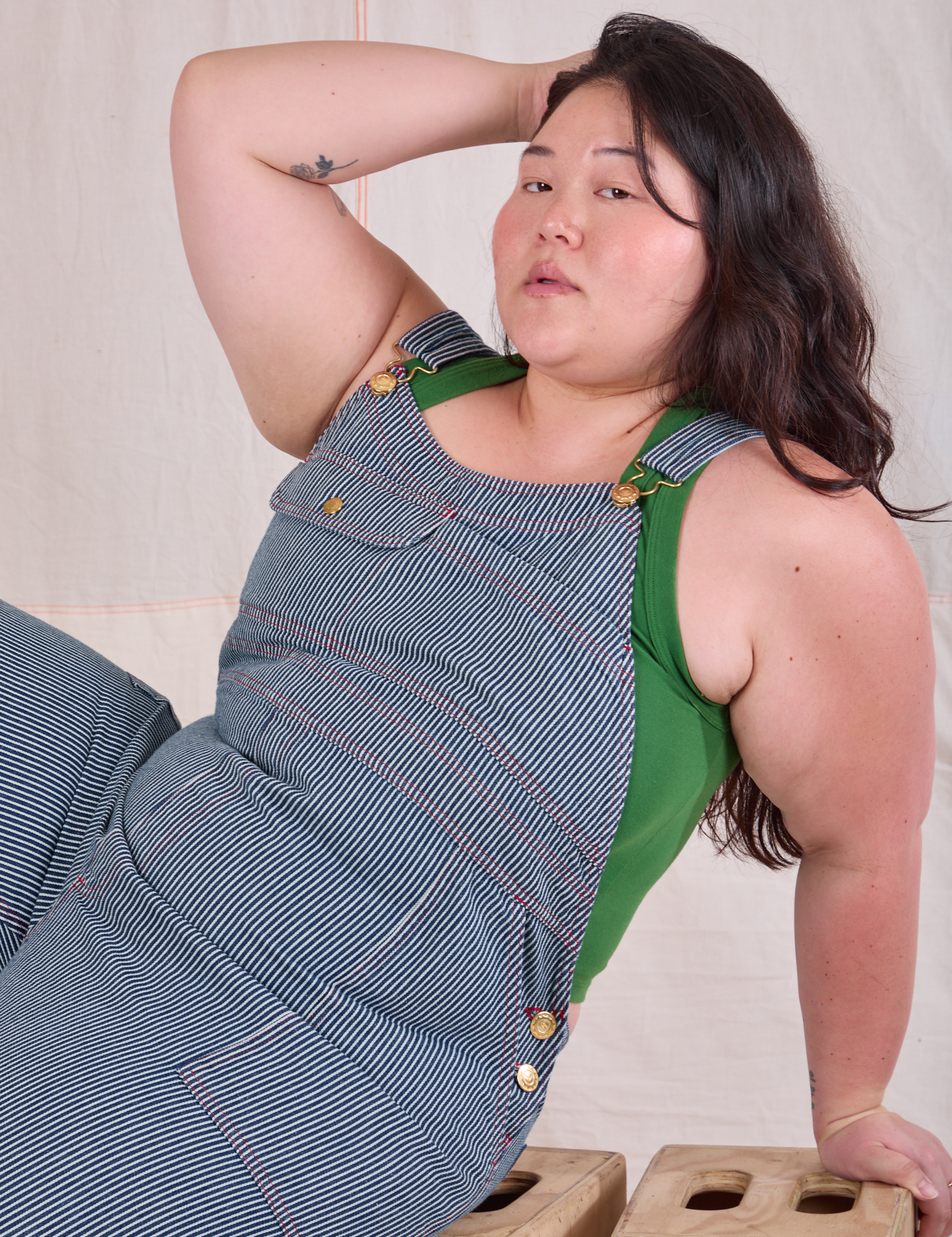 Carpenter Overalls in Railroad on Ashley