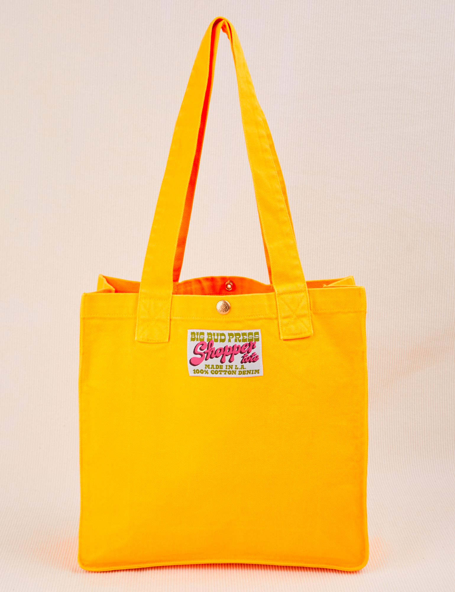Shopper Tote Bag in Sunshine Yellow