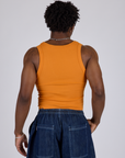 Cropped Tank Top - Creamsicle Orange