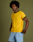 Vintage Ringer Tee - Sunshine Yellow