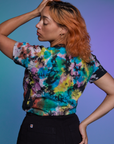 Classic Tee in Rainbow Magic Waters back view on Tiara