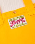 Sunshine Yellow Shopper Tote close up