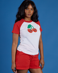 Produce Raglan Tee - Cherry