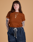 The Organic Vintage Tee - Burnt Terracotta