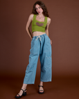 Icon Cropped Tank - Green Heart