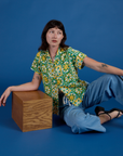 Spring Quilt Print Pantry Button-Up