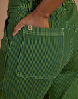 Railroad Denim Work Pants - Gross Green Overdye