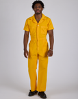 Short Sleeve Jumpsuit - Sunshine Yellow