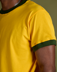 Vintage Ringer Tee - Sunshine Yellow