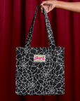 Spider Webs Printed Shopper Tote held by model