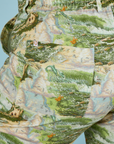 Ocean and Sky Jumpsuit back pocket close up on Juliet