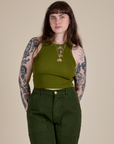 Racerback Tank - Summer Olive
