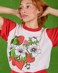 Anniversary Tee in Strawbaby on Tiara