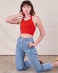 Halter Top - Mustang Red *FINAL SALE*