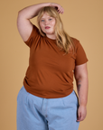 The Organic Vintage Tee - Burnt Terracotta