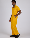 Short Sleeve Jumpsuit - Sunshine Yellow