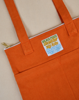 Burnt Orange Over-Shoulder Zip Mini Tote