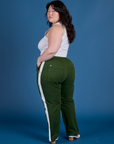 Painted Work Pants in Evergreen back view on Ashley
