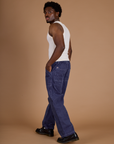 Railroad Denim Work Pants - Faded Grape Overdye