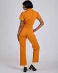 Short Sleeve Jumpsuit - Creamsicle Orange