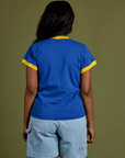 Vintage Ringer Tee - Royal Blue