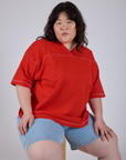 Burly Jersey - Mustang Red