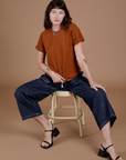 Burly Tee - Burnt Terracotta